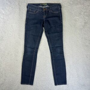 Express Jeans Womens 00 Blue Denim Pants Zelda Ultra‎ Skinny Ankle Dark Stretch